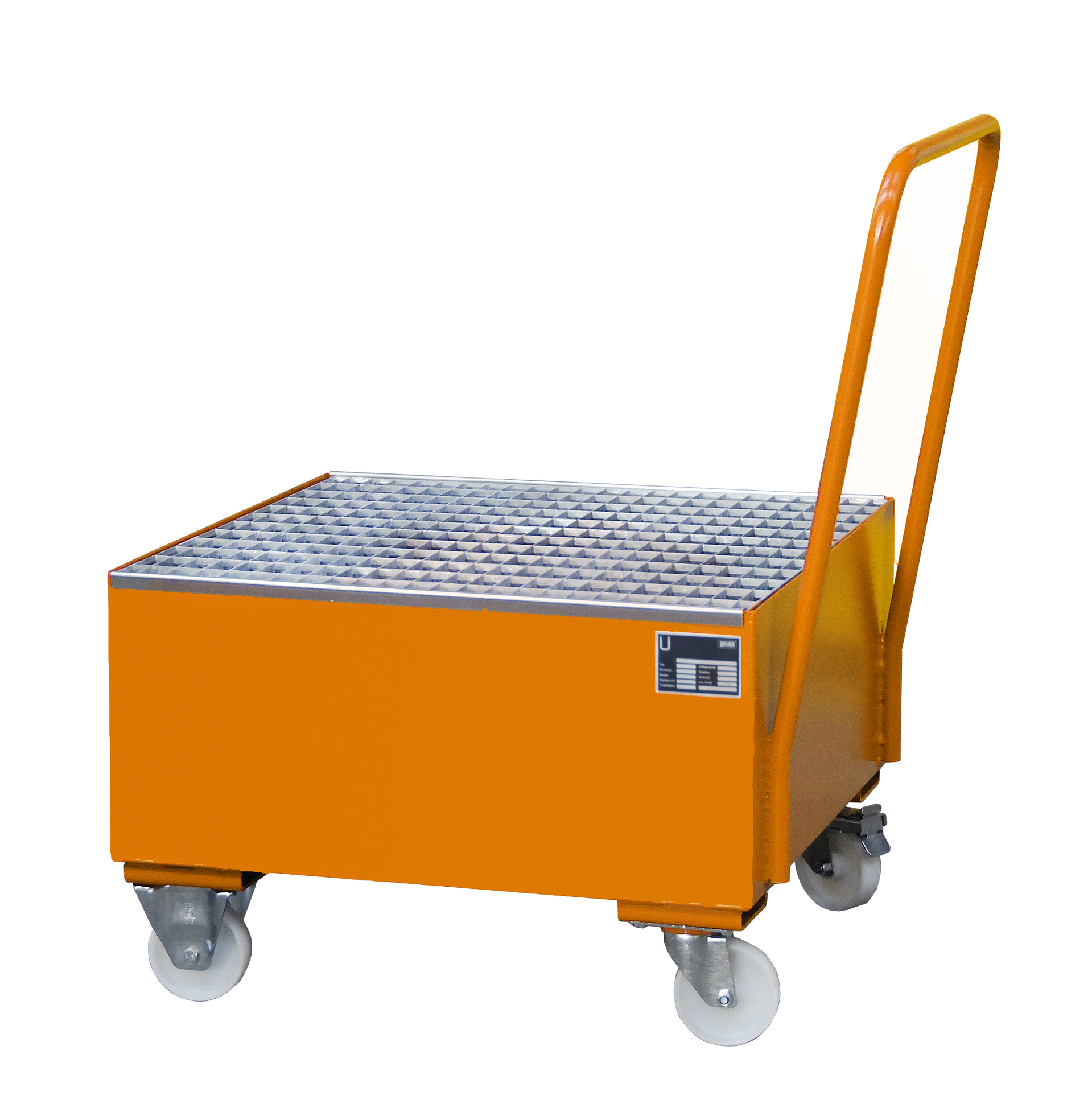 Fahrbare Auffangwanne Typ SERIE 2000 RAL 2000 Gelborange